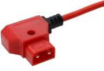 Alvin's Cables Dual-Sided NP-F Dummy Battery to Red Dtap Braided Ultra Flexible
