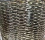 Chain Link Flat Wire Diamond Mesh Steel Screen Conveyor Belt