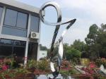 Artificial Style Stainless Steel Sculpture Outside Garden Statues For Art