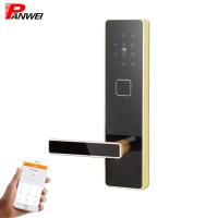 Buy cheap Gray Front Door Security Lock Intelligent Brushed Finish Zinc Plated Parts product