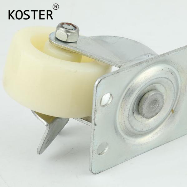 Buy cheap Zinc Plated 30-60kg 1.5inch 2inch 2.5inch 3inch Light Duty Plate Fat Nylon Castor Wheel from wholesalers