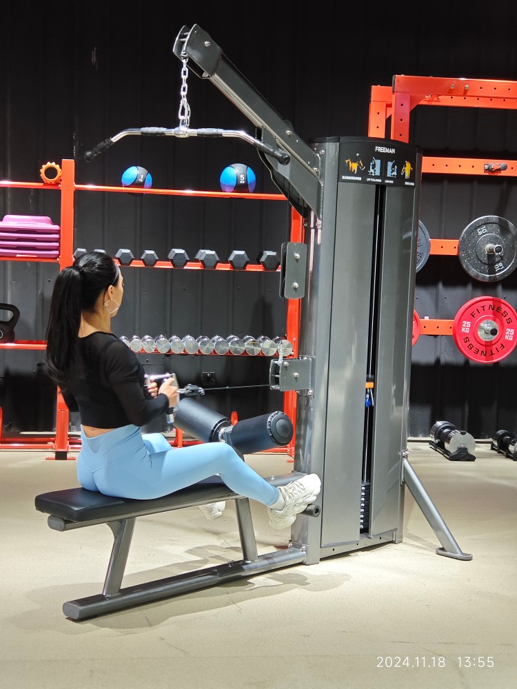 Lat Pulldown and Low Row Commercial Grade Indoor Fitness Equipment with Pin Loaded for Gym Equipment Distribution
