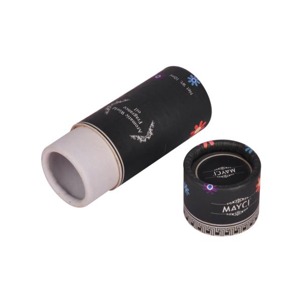 Buy cheap Black Offset Printing Cardboard Paper Tube Cylinder Packaging Cosmetic Small from wholesalers