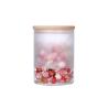 Buy cheap Yf0903 Frosted Glass Jar For Food / Glass Storage Jar With Bamboo Lid from wholesalers