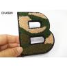 Buy cheap Camouflage Letter Chenille Towel Patches Sew - On Backing 4.5" Tall from wholesalers