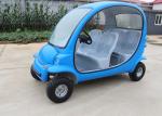Blue Electric Sightseeing Car 4 Wheels For Renting 2250*1220*1550mm 7 Km/H Max