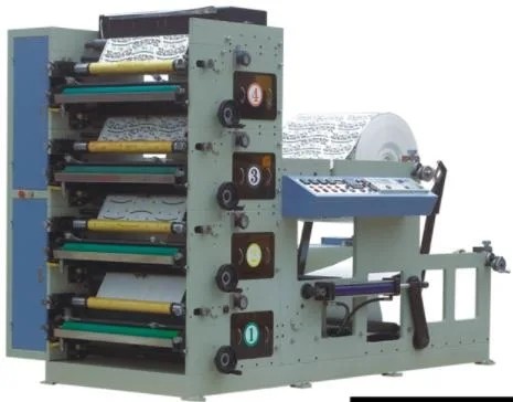 Courier Receipt Flexo Label Printing Machine 4 5 6 Colours