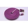 Buy cheap 1M 3m data cable Noodle Flat USB 2.0 usb cable usb charging cables for iphone 5 6s plus S6 from wholesalers