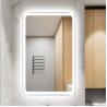 Buy cheap Bathroom mirror square smart make-up mirror light hotel led anti-fog waterproof sink toilet wall mounted from wholesalers