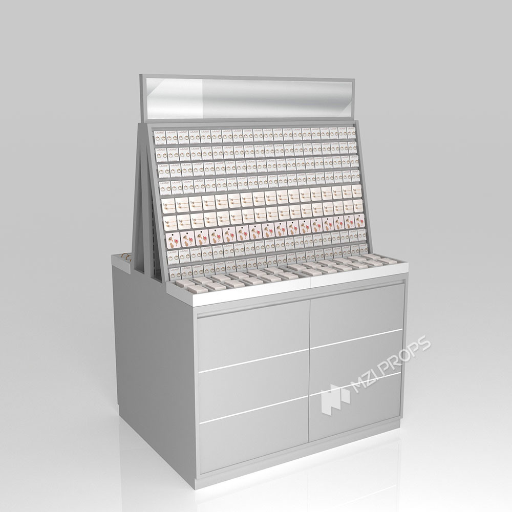 GDR08-SP-PJ02 Cosmetic Display Shelf with Soft Padding Inside and Specialized Card Slots for Cosmetics Display