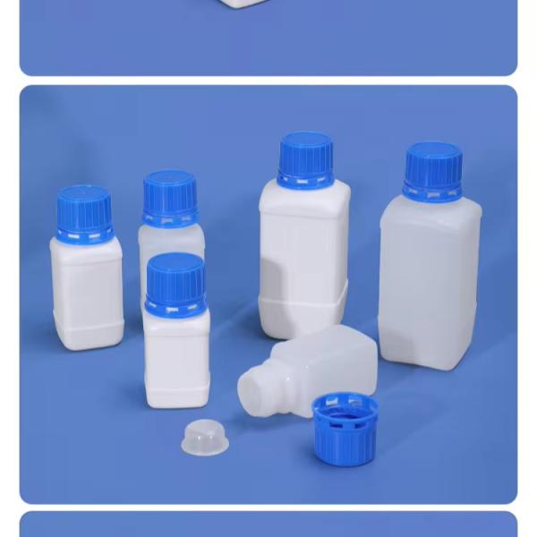 Small Biochemistry Laboratory Plastic Narrow Mouth Reagent Bottle With Safety