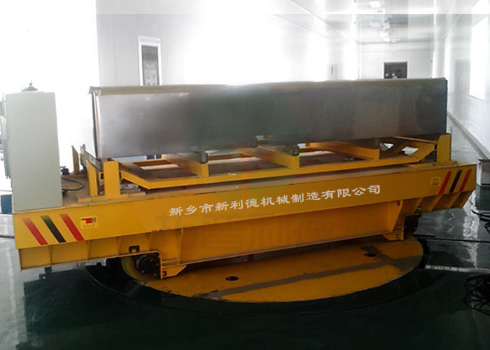 AC power 30t heavy duty rotating platform cart for Saudi Arabia painting line