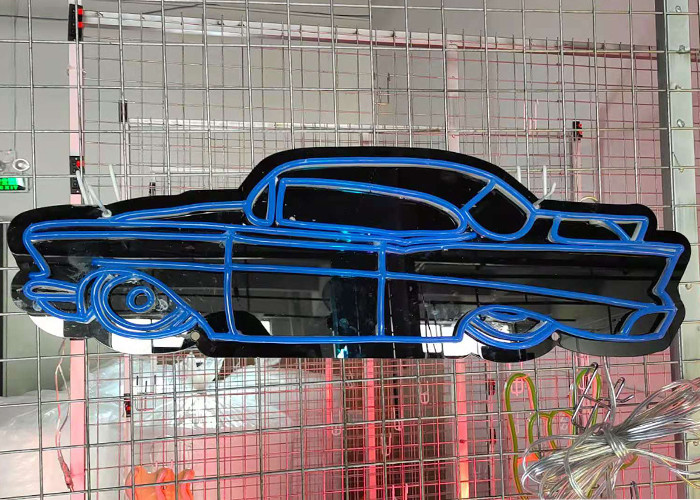 Acrylic Silica Gel 12VDC 200cm Car Neon Signs For Auto Show