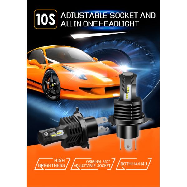 F80 160W 40000lm 9005 9006 Fog Light Bulb 3000K 4500K 6500K 8000K