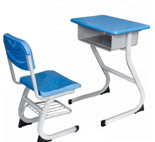 Buy cheap School Furniture Child Metal Single Desk And Chair Iron Study Table And Chair For Children from wholesalers