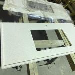 marble Countertop Vanity Top Eased / Beveled / Miter Seamless Edge