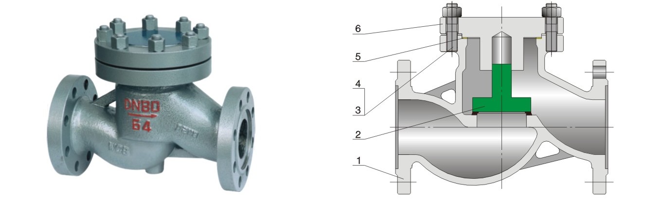 Lifting Check Valve Drawing