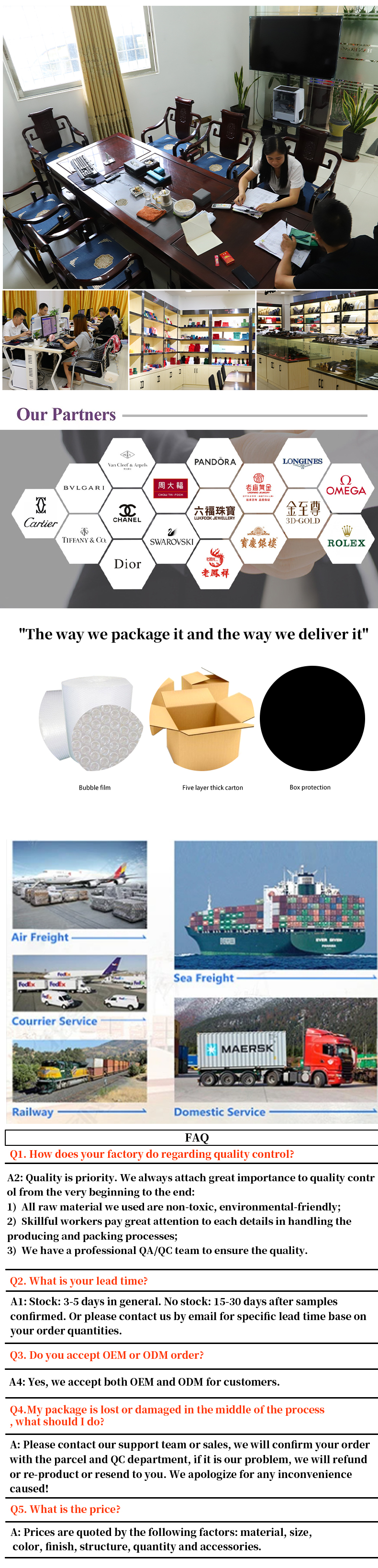 Customized PU Leather Necklace Box for Customized Luxury Jewelry Packaging