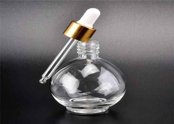 Buy cheap 15ml 50ml 60ml 100ml Clear Glass Dropper Bottles For Essential Oil Packaging from wholesalers
