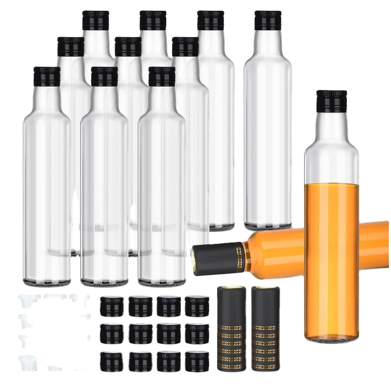 Rubber Stopper Sealing Type Glass Bottle 750 ml for Brandy Shape Wine