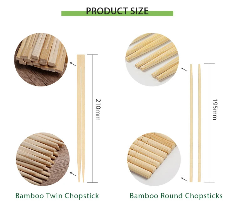 Bulk Custom Logo Disposable Bamboo Chopsticks Perfect for BBQ Restaurant Kitchen Party