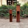 Buy cheap Urban Decoration Led Lighting Boxes Corten Steel Rust Color Bollard Lights from wholesalers