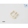 Buy cheap Fashion Design Metal Shoe Buckles , Shine Gold Center Bar Buckle Custom Logo from wholesalers