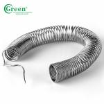 Green 63% Sn 37% Pb Soldering Wire Material With Silver Flux Cored