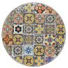 Buy cheap AJUNION 3pcs Outdoor Bistro Metal Table Chair Set Antique Mosaic Ceramic for Garden from wholesalers