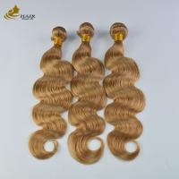 Buy cheap Body Wave Ombre Curly Extensions Brown Colored Weaving Hair product