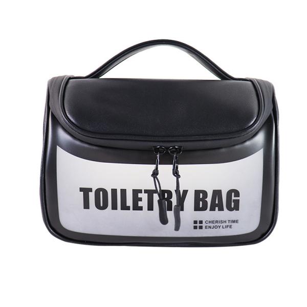 Buy cheap Cute Eco Friendly Two Sided Black Cosmetic Toiletry Bags For Tweens from wholesalers