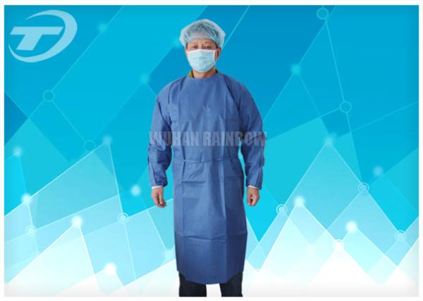 Buy cheap Water Resistant PP Disposable Scrub Suits / Isolation Gowns with knitted cuffs from wholesalers
