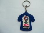 Custom 2d/3d Football Team Sportswear Shape Soft PVC Keychain For Euro 2016