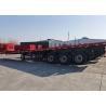 Buy cheap Container Flatbed Truck Trailer 60t Semi 3 Axles 40FT Feet from wholesalers