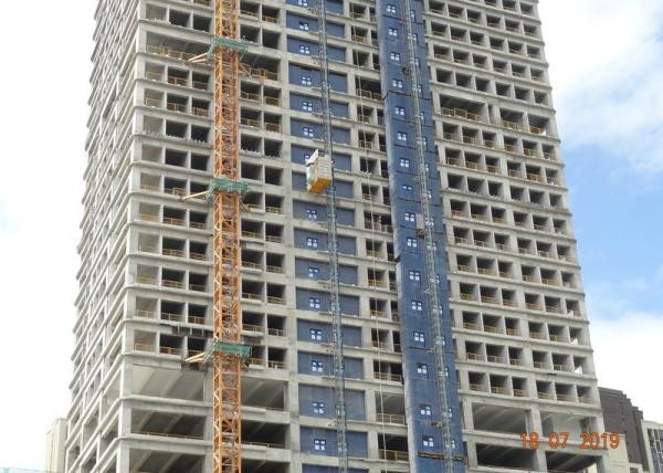 Buy cheap Adjustable Lifting Height 2*11Kw Construction Hoist Elevator from wholesalers