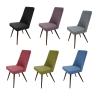 Buy cheap Polyester Fabric Upholstered Woodgrain Dining Chair Livingroom Chair Leisure Chair from wholesalers