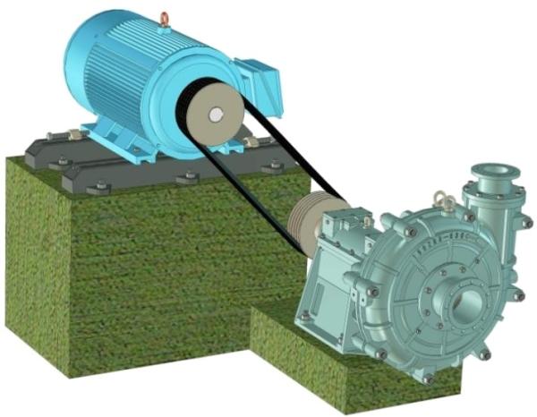 Buy cheap Corrosion Proof Centrifugal Slurry Pump , 110kw Electric Slurry Pump 250ZBD-530 from wholesalers