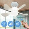 Buy cheap 16 Inch LED Ceiling Fan Lights Remote Control E27 Ventilador Ceiling Fan Lamp from wholesalers