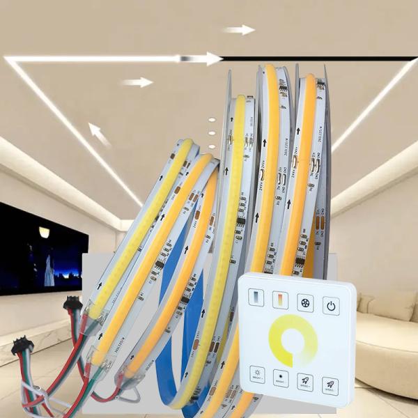12V/24V Running Water Flowing LED Strip Light with 3000K Warm White COB SMD2835