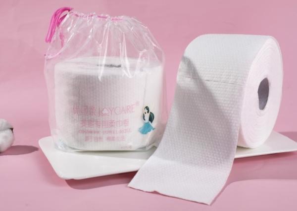 Buy cheap FDA 40gsm 20x20cm Facial Cotton Tissue Roll from wholesalers
