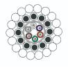 Buy cheap 48 Core OPGW Fiber Optic Cable Composite Ground Wire Single Mode from wholesalers