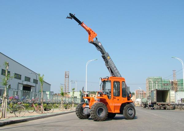 Astern Radar Telescopic Boom Forklift For Construction Spots / Ports / Public