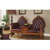 Buy cheap XY B024 Silver Blue French Antique Luxury Chaise Lounge Wood Carved from wholesalers