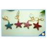 Buy cheap Rhinestone metal Starfish Keychain Attachment Cute Metal Keychain For Women's Gift from wholesalers