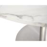 Buy cheap Upholstered Chair 120cm Circle Marble Dining Table from wholesalers