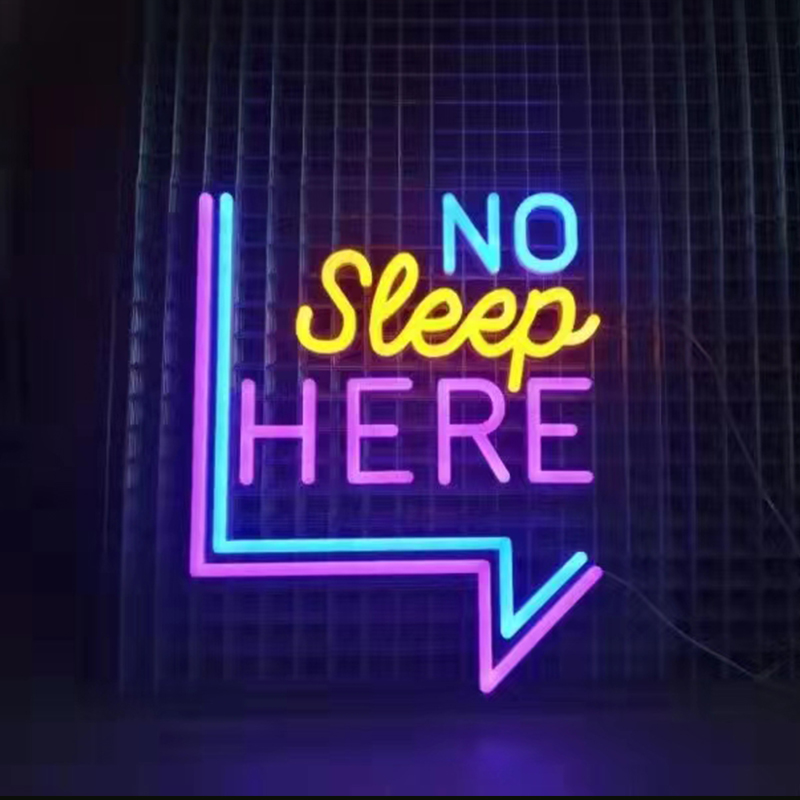 Custom Neon Sign Lights for Bedroom Decoration Rainbow Hanging Fashion Night Lamp