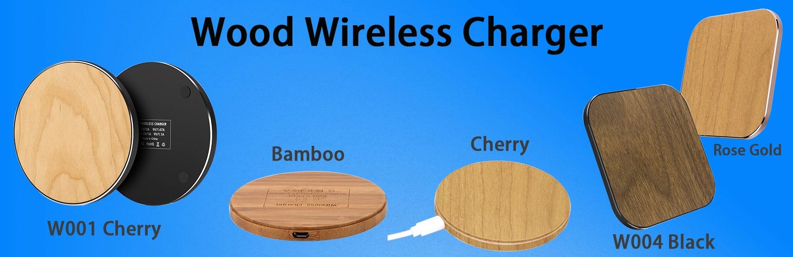 Custom Wooden Wireless Charger Pad 10W Fast Charging 5V 2A For Corporate Gifts