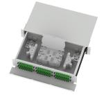 Black 48-Port SC Type 2U Fiber Distribution Patchpanel for Data Center