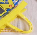PVC plastic shopping bag transparent handle bags,Waterproof recycled handle