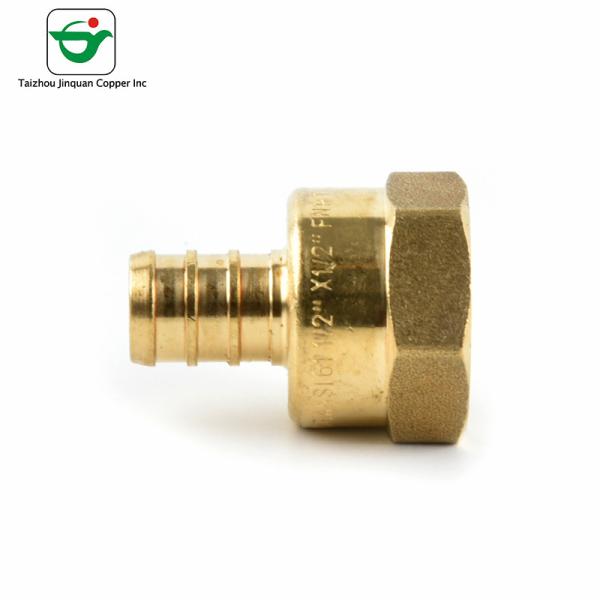 Buy cheap Round Head Brass Female Adapter 1''X3/4" Pex Barb Fitting from wholesalers
